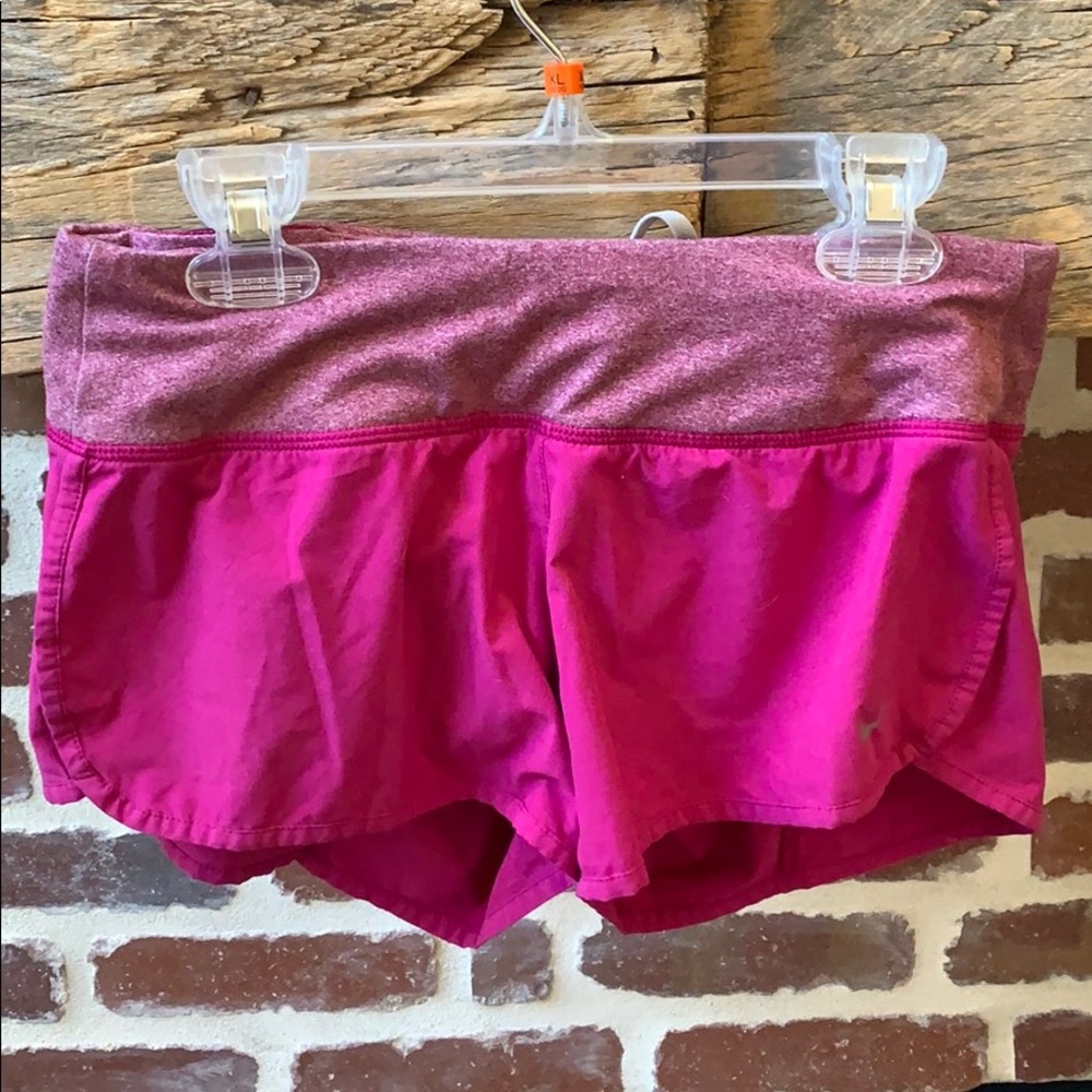 Purple Nike shorts